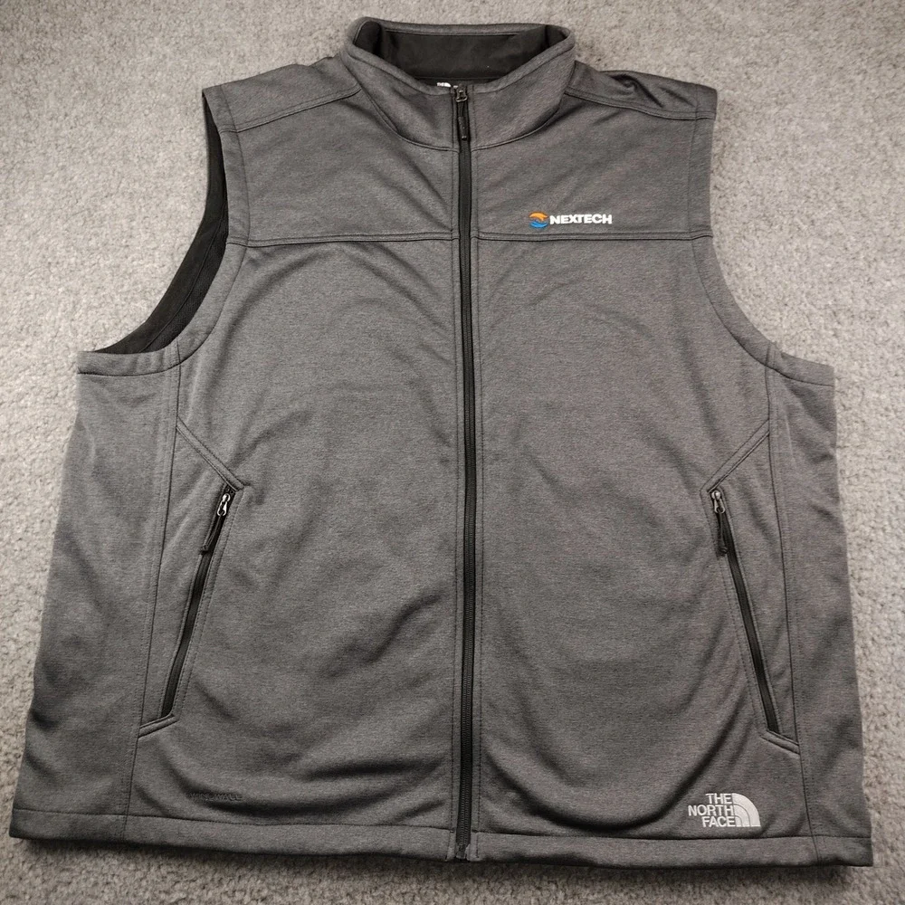 The North Face Vest Mens 3XL WindWall Grey Gorpcore Embroider EUC
